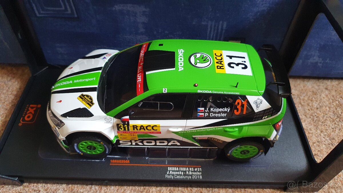 Škoda Fabia R5 1:18 J. Kopecký tovarni rally team