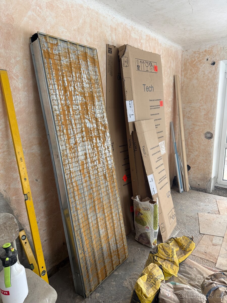 Stavební pouzdro pro posuvné dveře, 60cm, 2 kusy