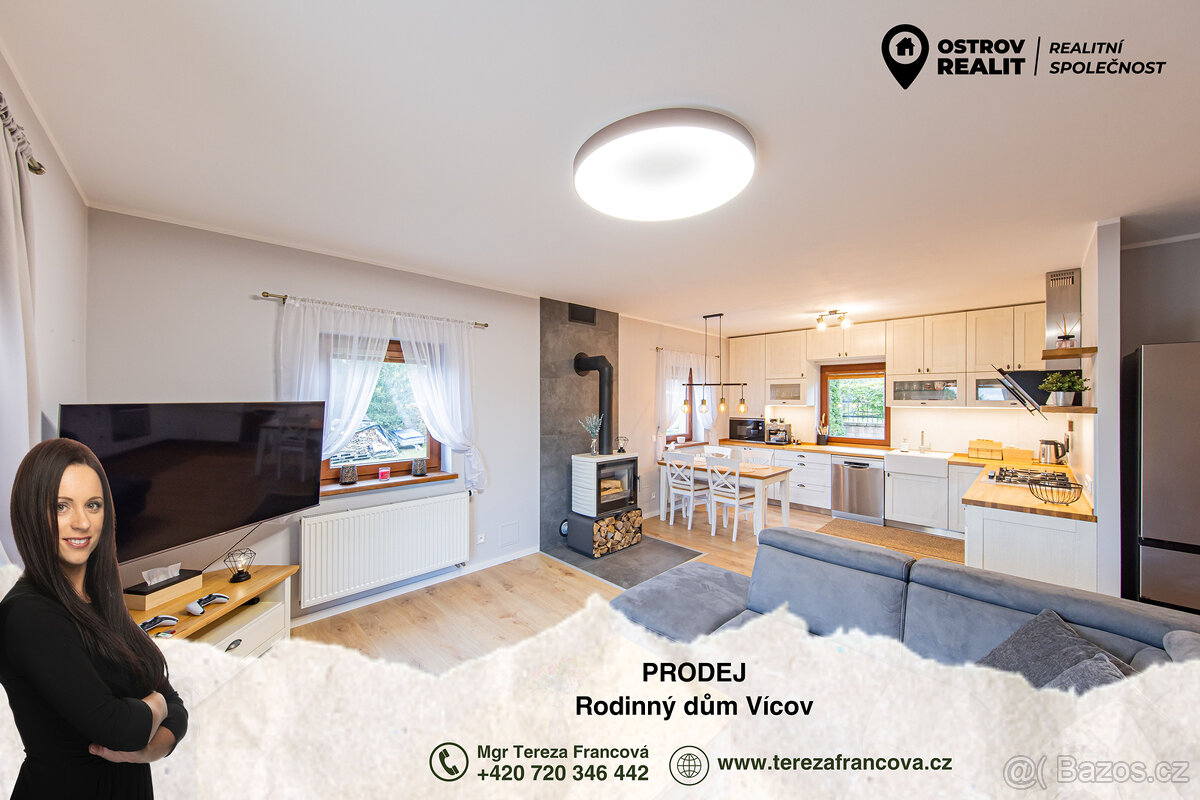 Prodej rodinného domu s plochou 171 m2 a zahradou 820 m2 v o