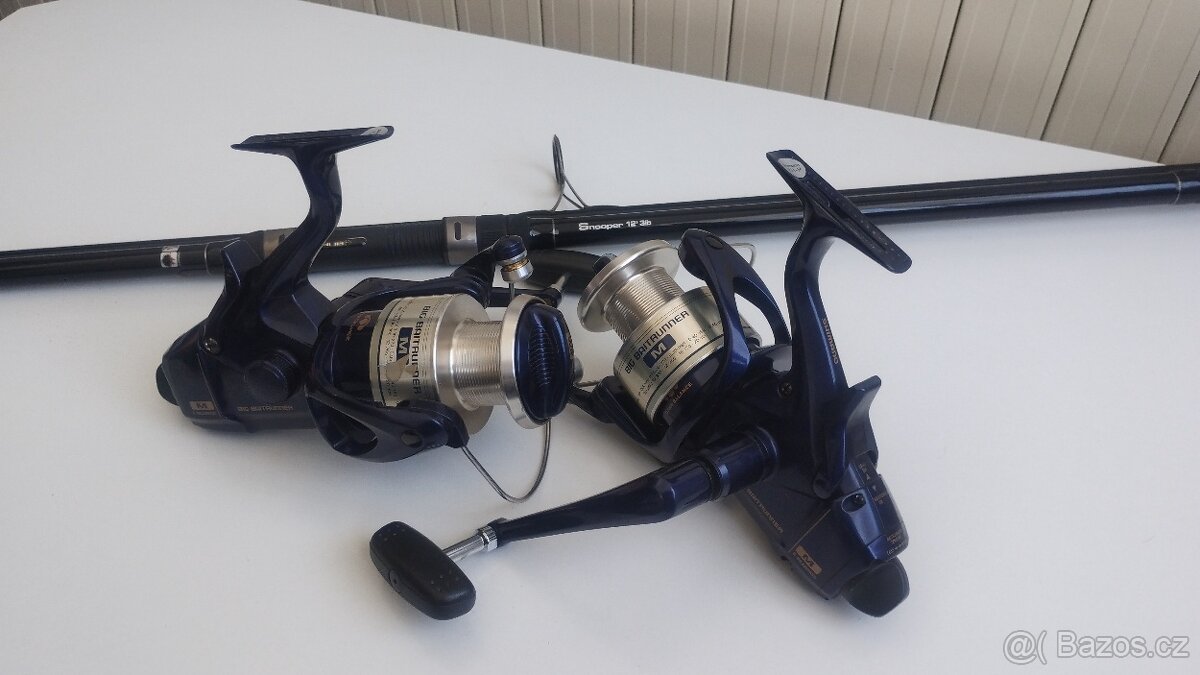2 x navi SHIMANO BIG BAITRUNNER M. 2x prut CHUB SNOOPER 12‘