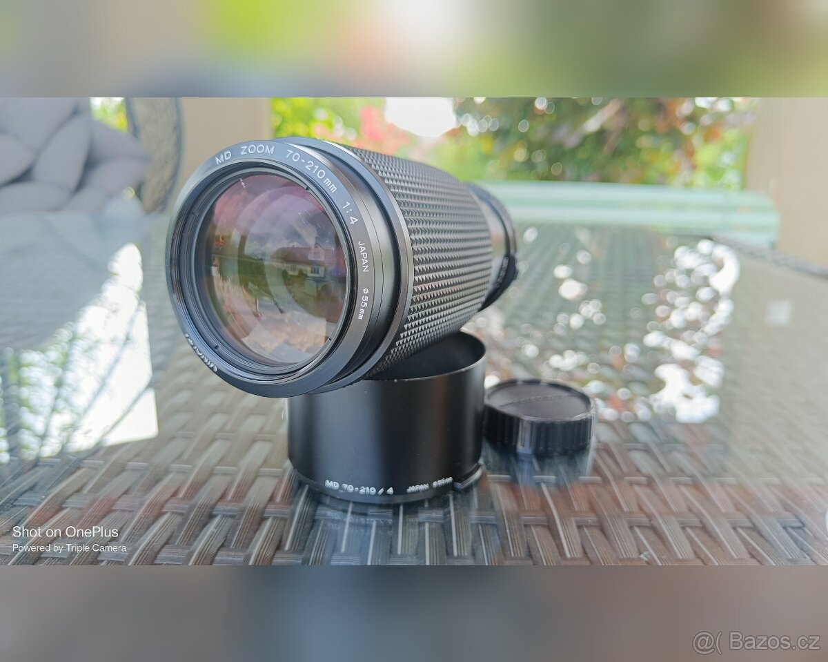 Minolta MD Zoom 4/70-210 mm - Univerzální telezoom MD/MC