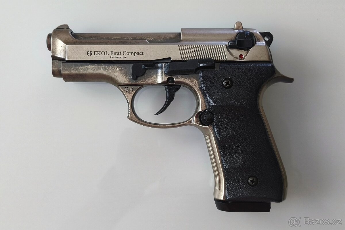 Plynovka Ekol Firat Compact NIKL, replika legendy BERETTA 92