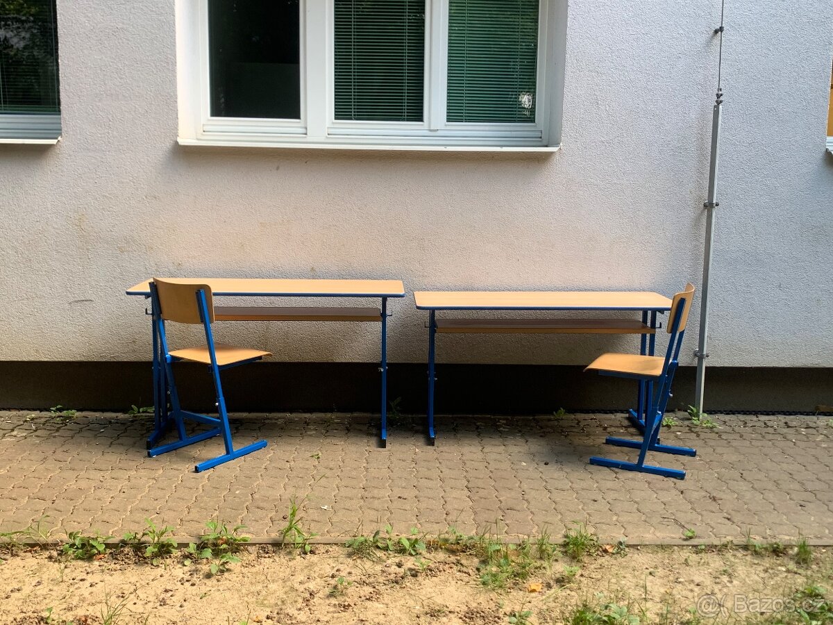 Školní lavice a židle