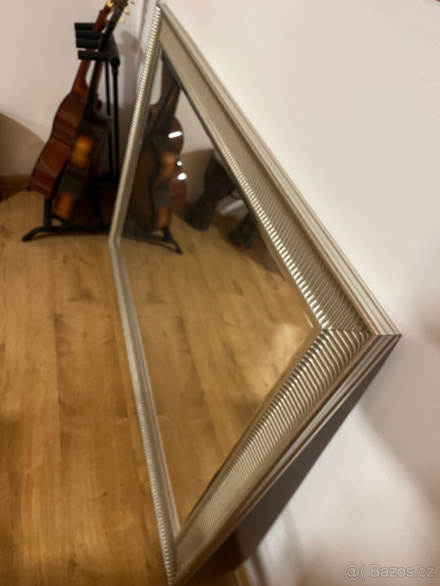 Zrcadlo Songe/Ikea/stribrne