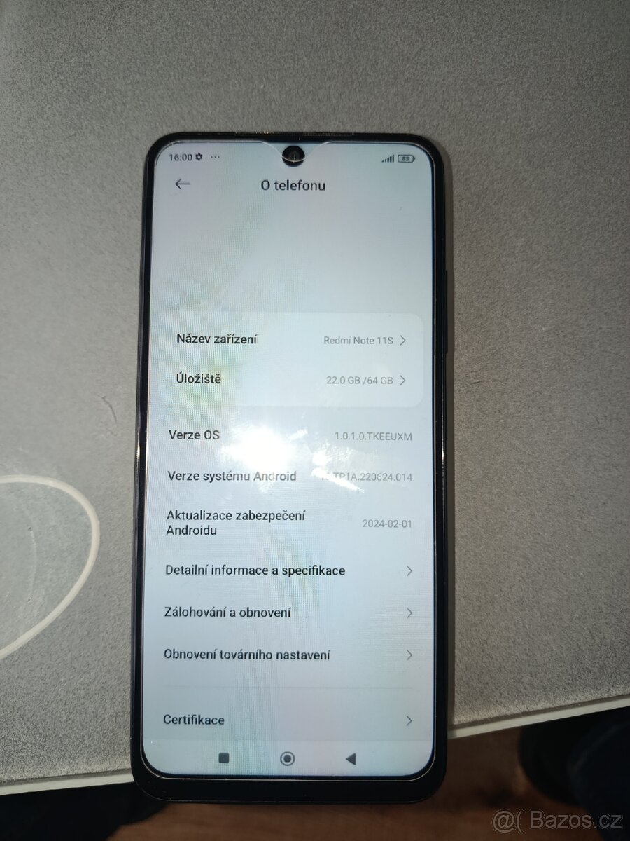 Redmi note 11S cena 1100kč.