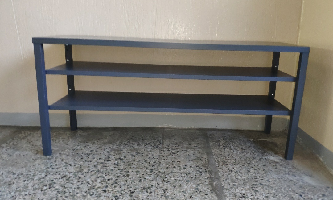 Kovový Stůl TV Šedý š122cm×v55,5cm×h39cm DOPRAVA CZ/SK