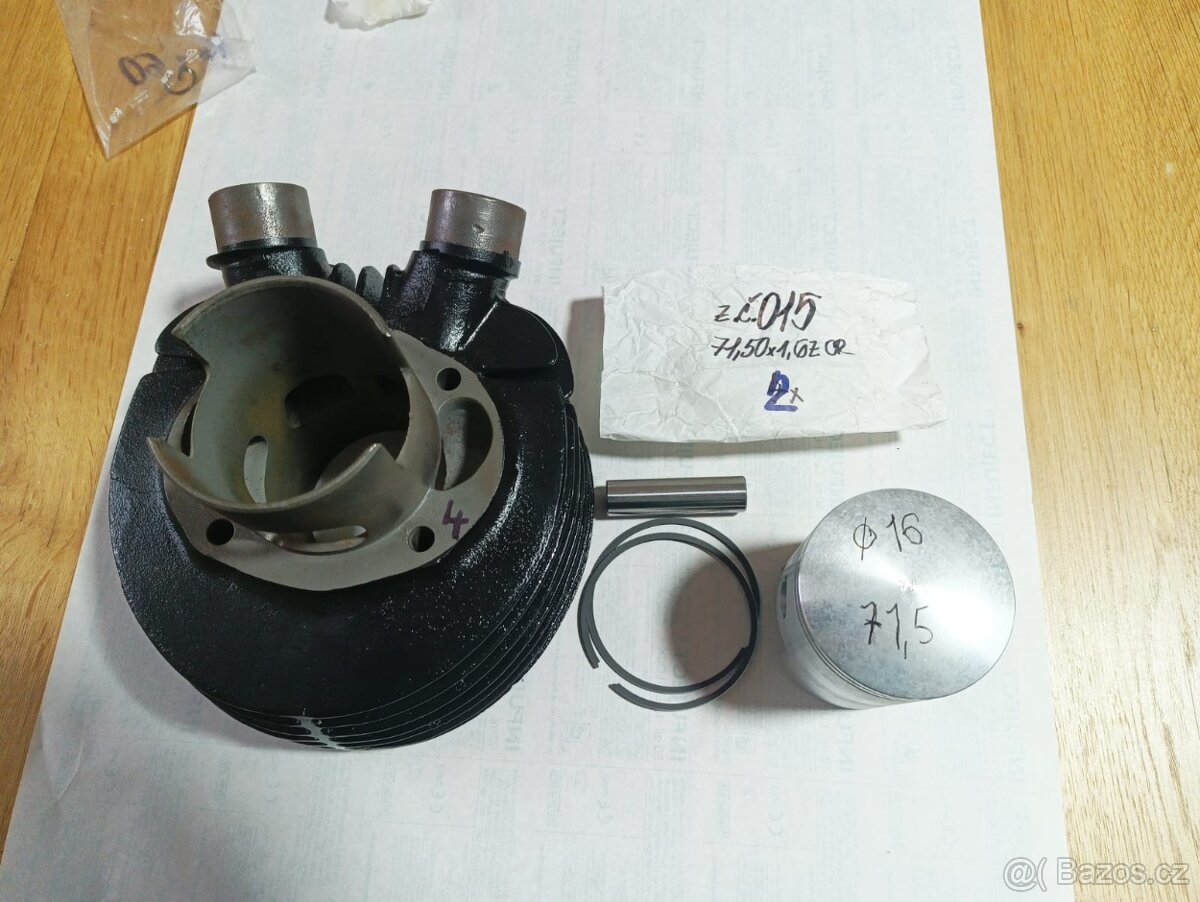 válec+piest ČZ MOTOKROS 250-968 DVOJLAUF