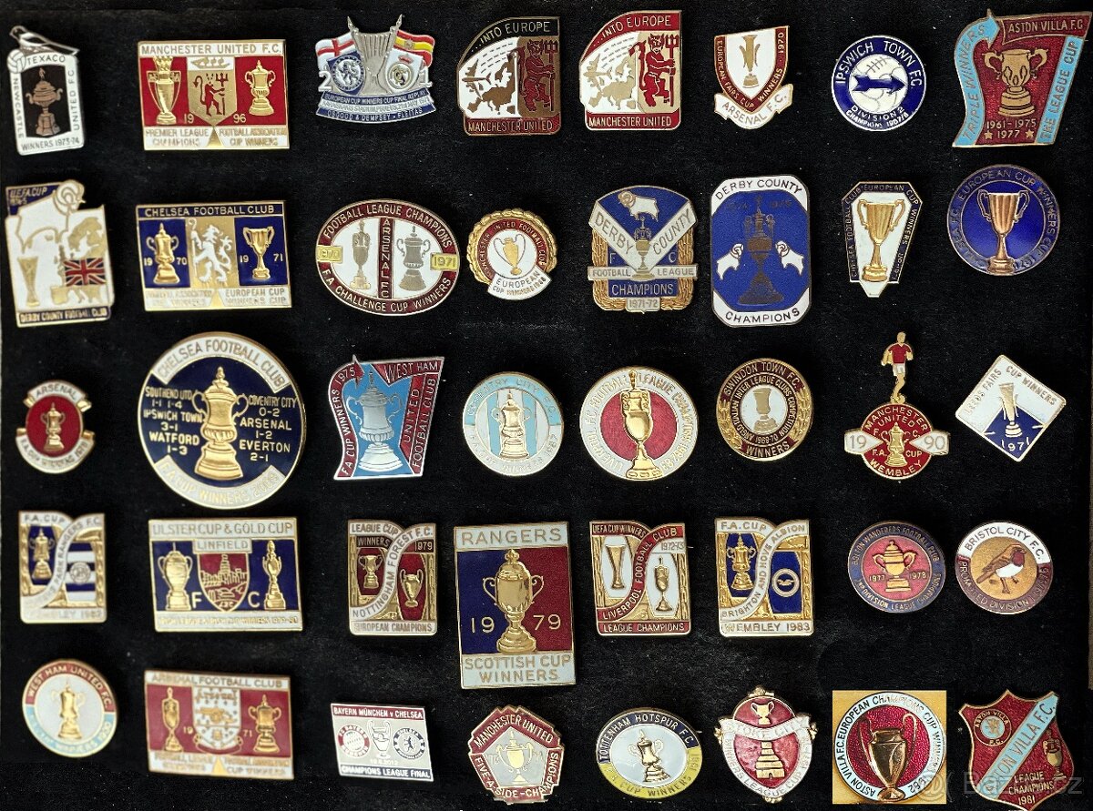 ODZNAKY SBÍRKA - SPORTOVNÍ, PIVOVARY, MĚSTA ...