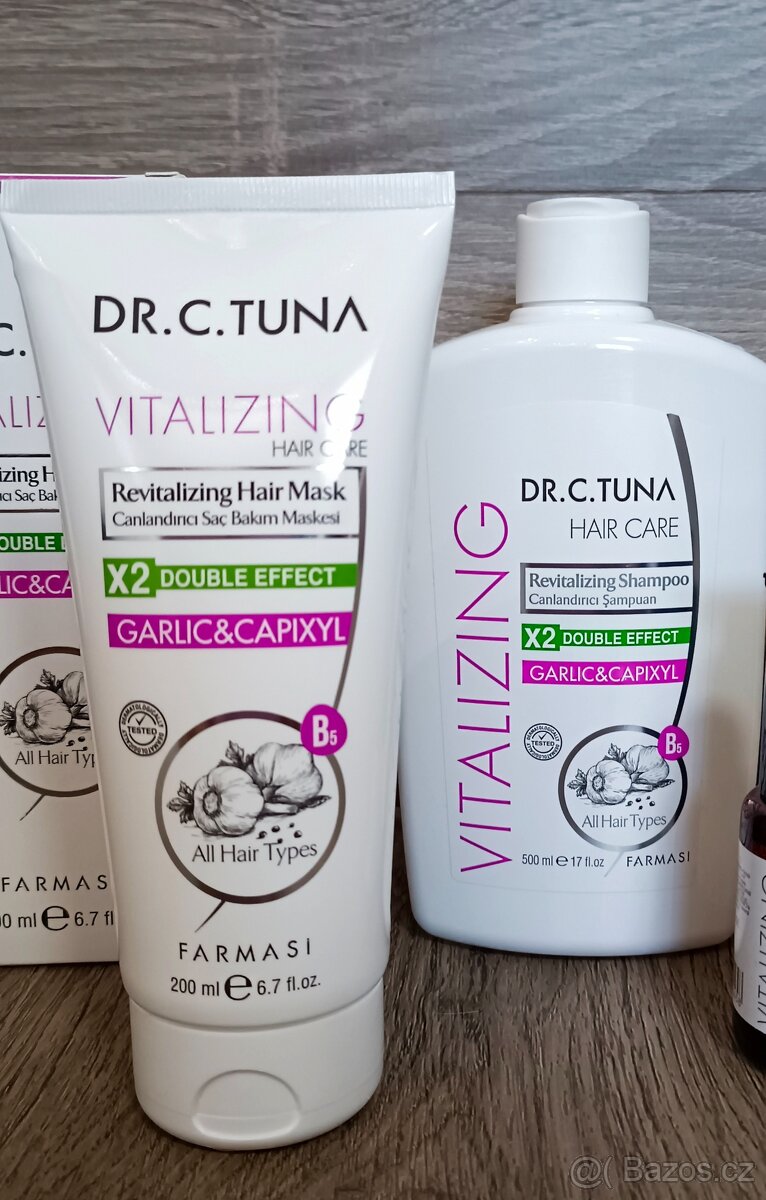 Česnekový šampon + česneková maska na vlasy