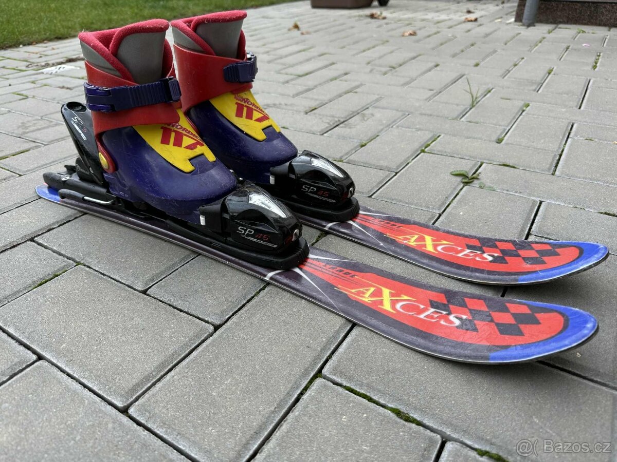 Dětské lyže s lyžáky 70 cm