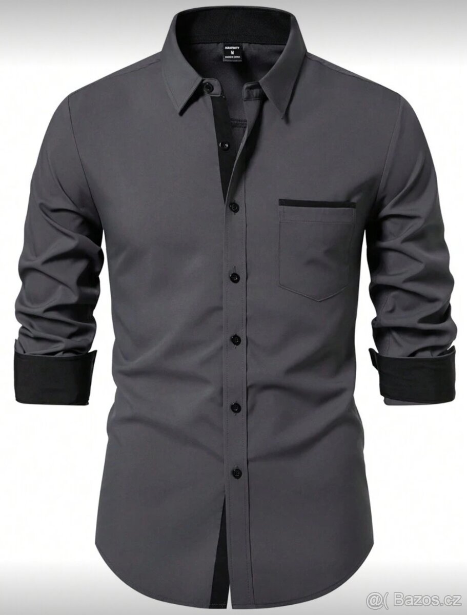 NOVÁ panská košile s dlouhý rukávem - velikost L