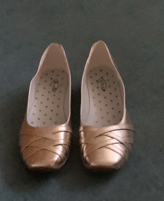 Celokožené zlaté baleríny