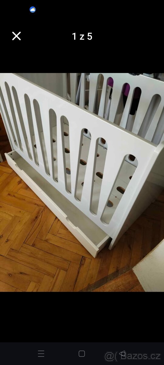 Dětská postýlka včetně matrace a povlečení