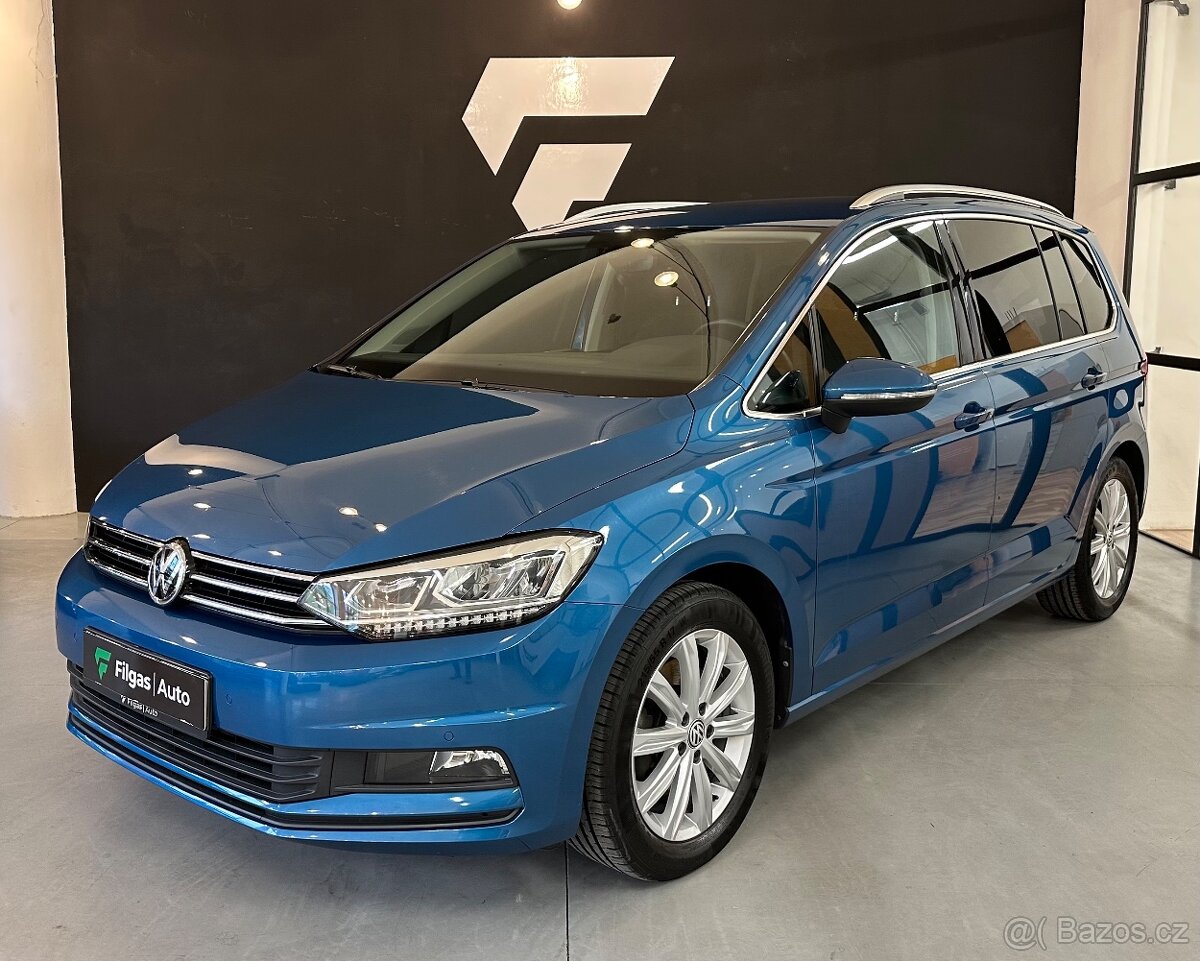 VW TOURAN III 1.5TSI 110KW DSG HIGHLINE ACC LED KESSY 7MÍST