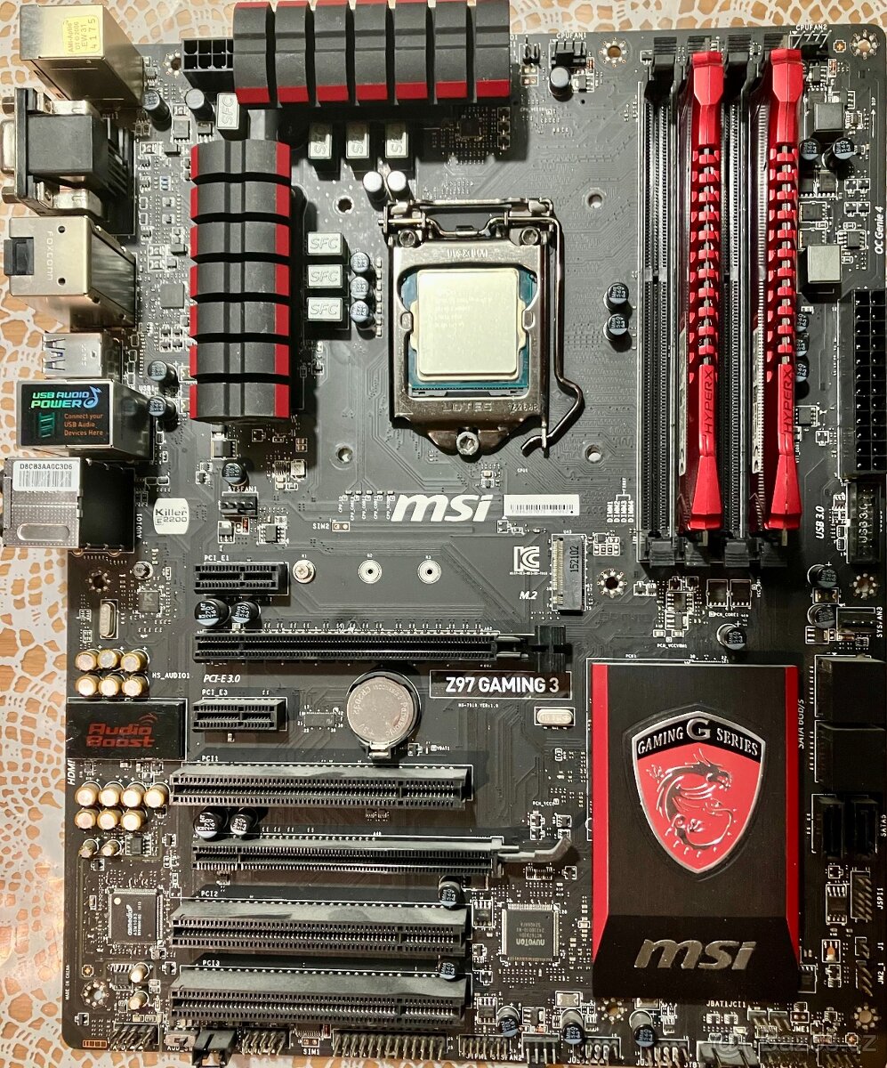 MSI Z97 Gaming 3 + Intel i7 4770 + 16GB Ram