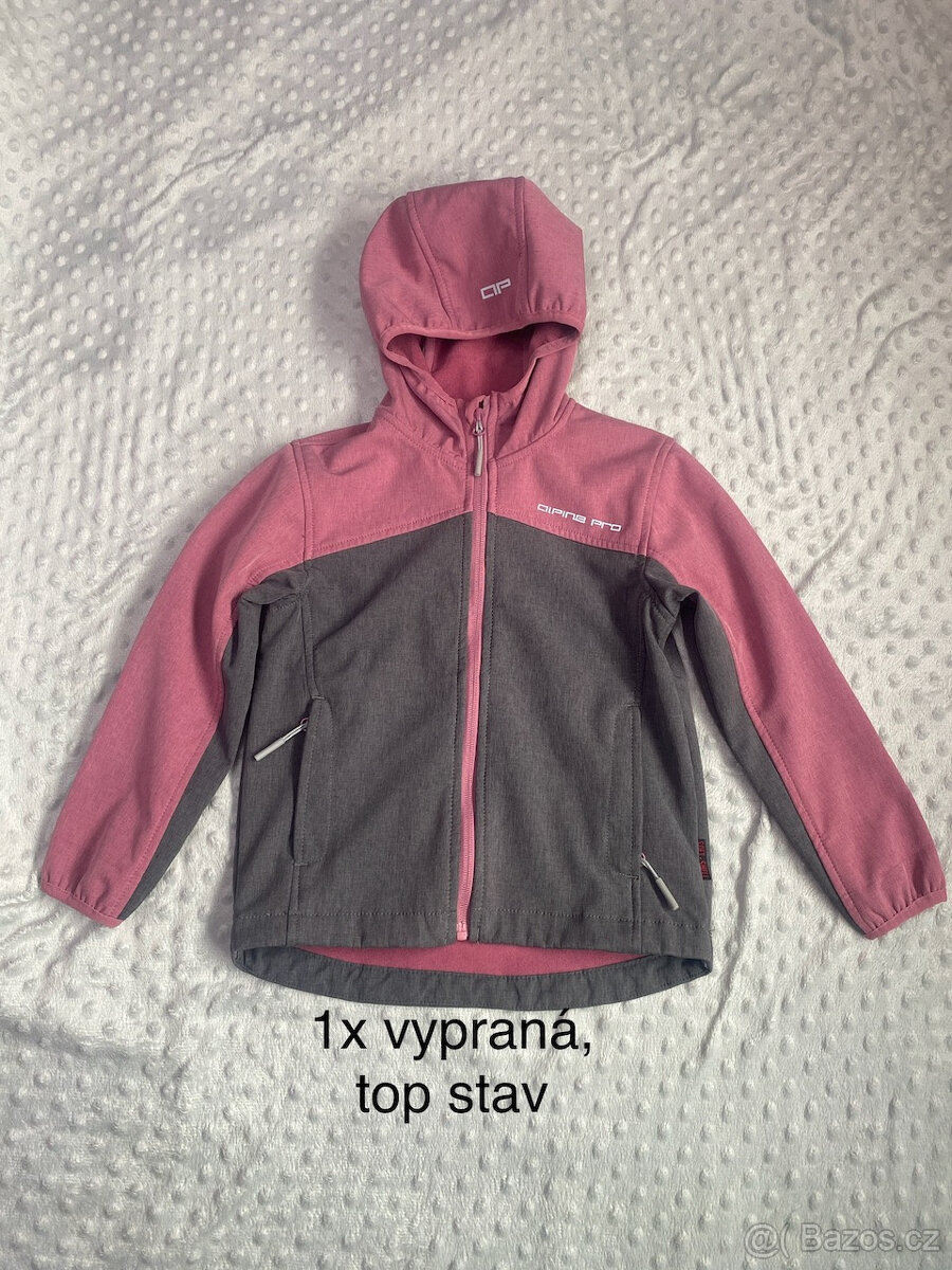 Top stav Alpine Pro dívčí softshellová bunda 116/122