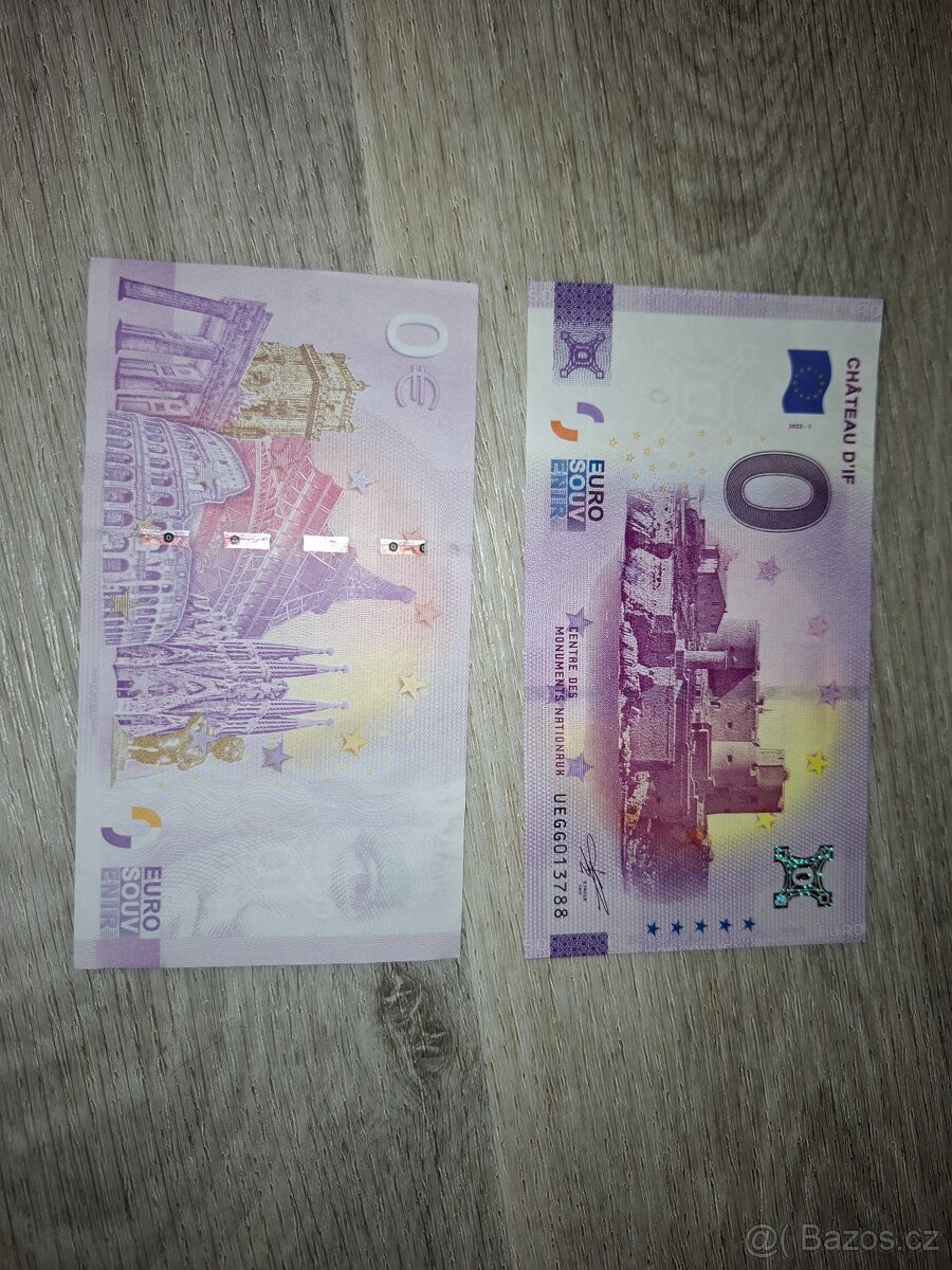 Chatau de If 0 Euro bankovka