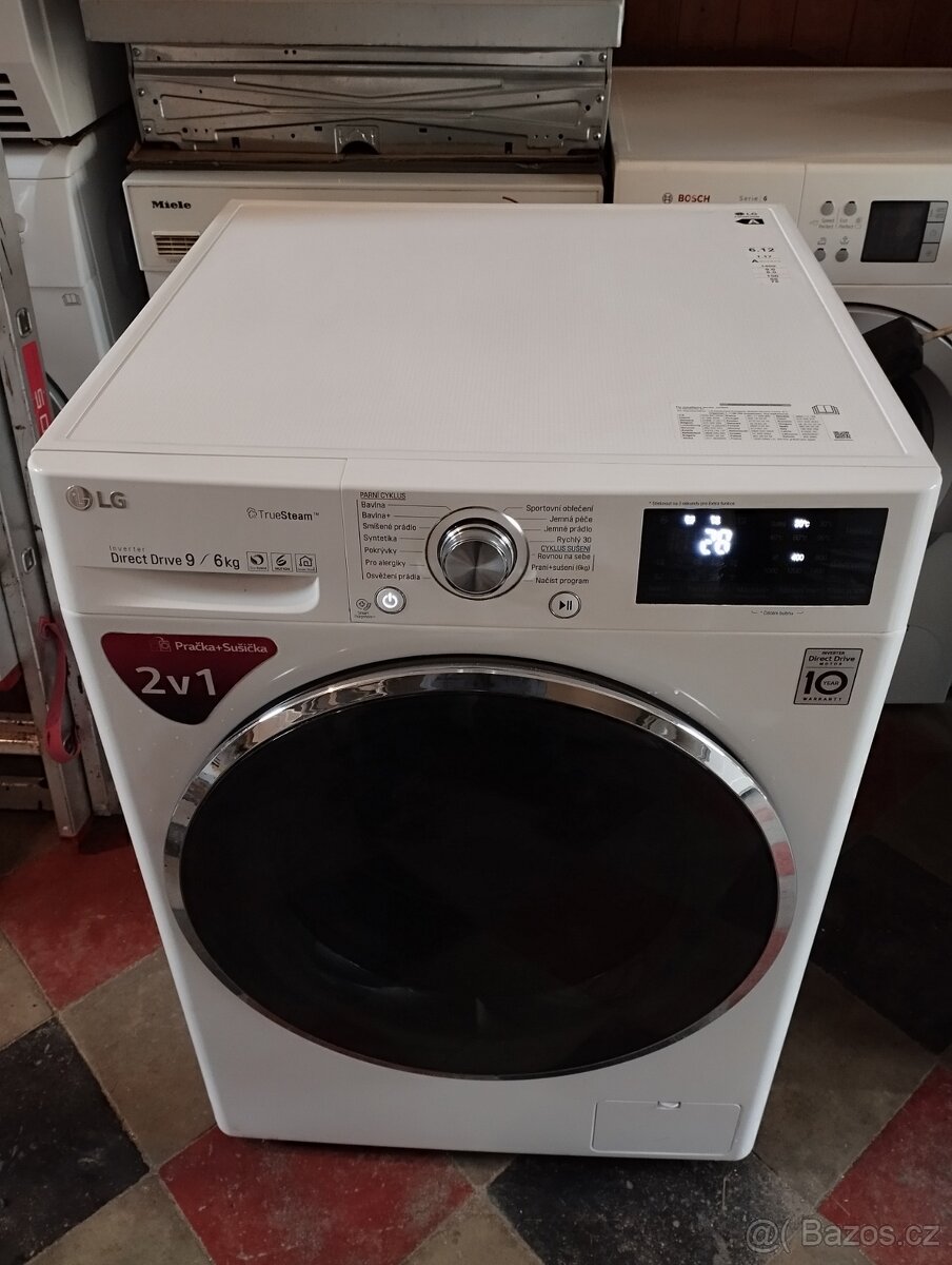 Pračka se sušičkou na 9kg LG