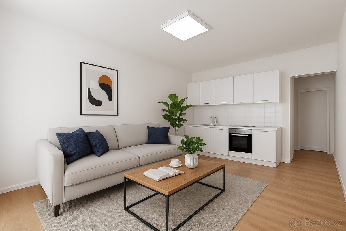 Pronájem bytu 1+kk, 39 m² – Centrum Hronova