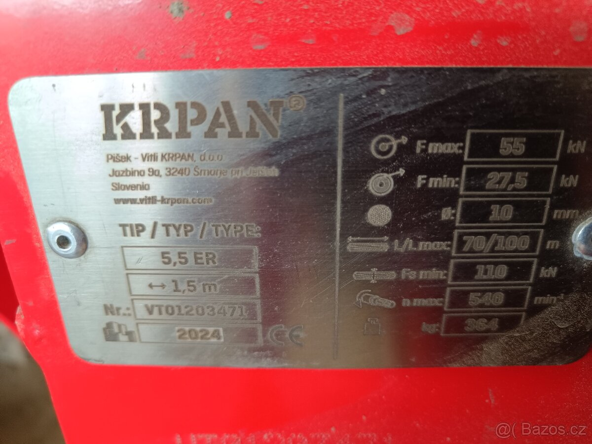 Lesní naviják Krpan 5.5t
