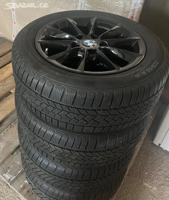 ALU kola 16" 5x120 BMW zimní pneu CONTINENTAL