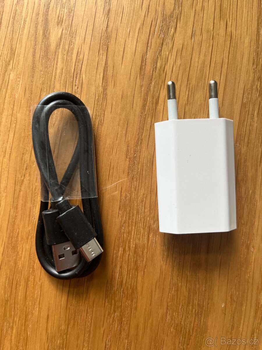 USB síťový adaptér 5V/1A + nový kabel USB/USB-C