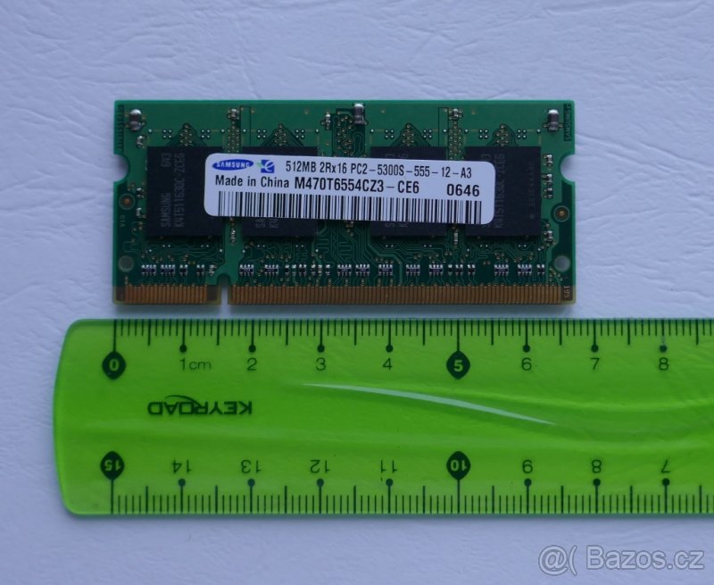 Prodám SAMSUNG RAM DDR2 512MB, Infineon Sdram 128