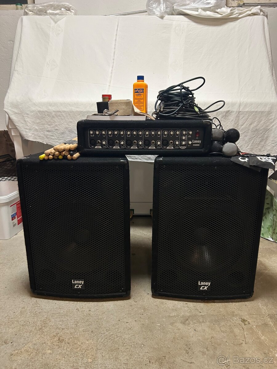 Laney mix repro sestava do zkušebny na menší koncerty