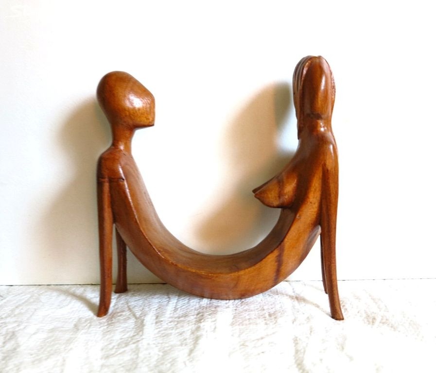 Dřevěná soška MILENCI