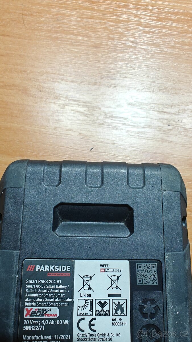 Smart akumulátor parkside performance 4 Ah , vadný