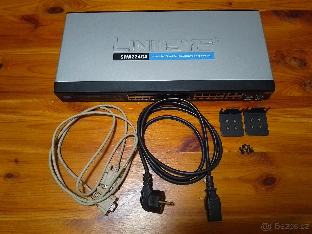Linksys SRW224G4 (4x Gbps + 24x 10/100Mbps) switch