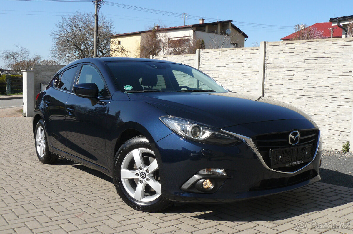 MAZDA 3 BM 2,0i, 88kW, SKYACTIVE, BI-XENONY, LED, ALU., BLIS