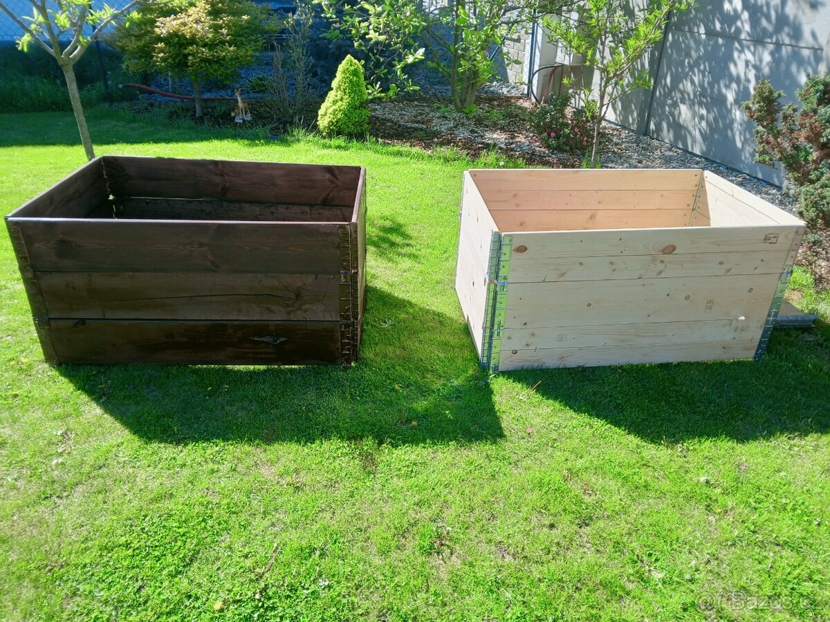 Paletové ohrádky ( vyvýšený záhon)