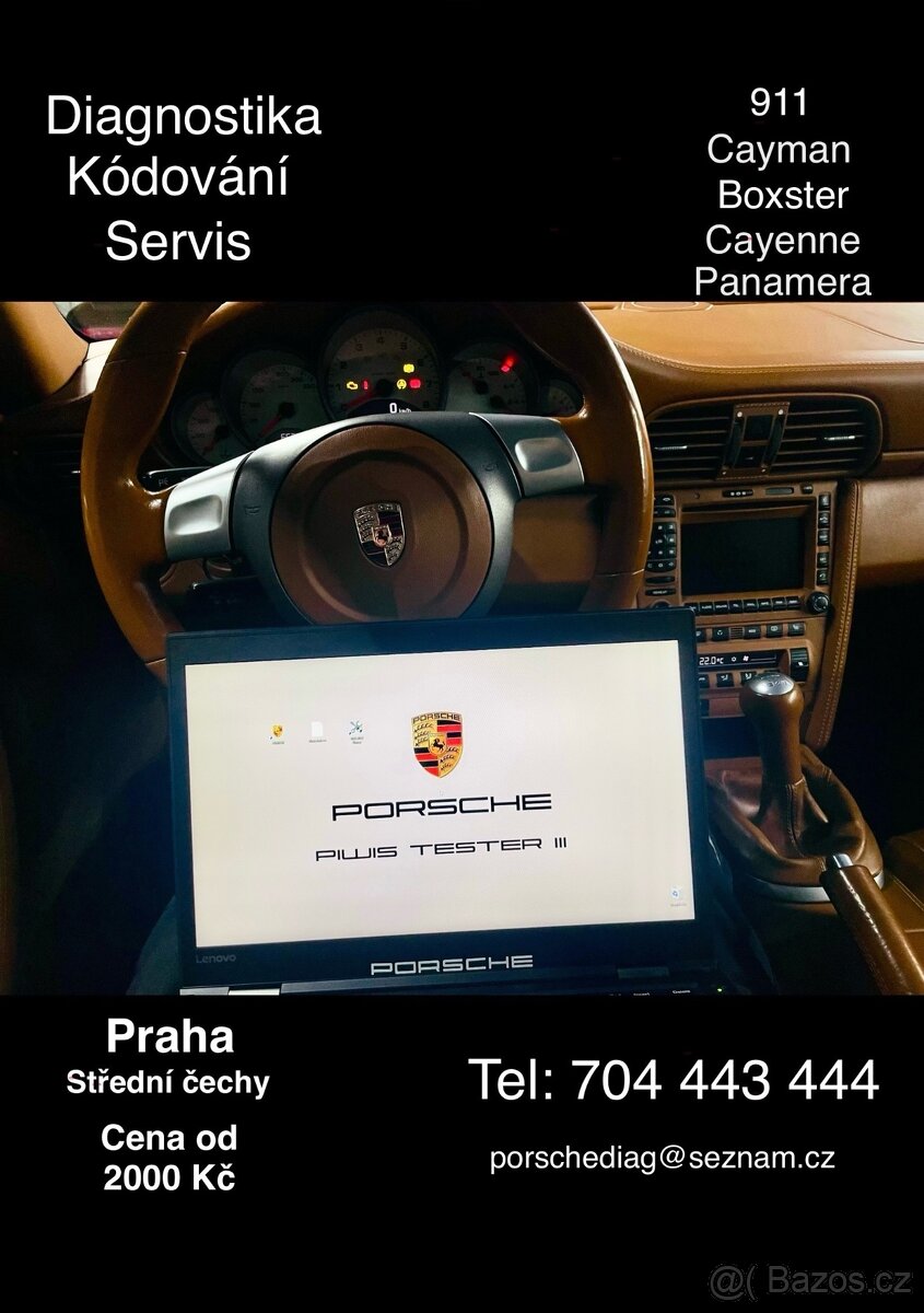 Diagnostikuji a servisuji vozy Porsche