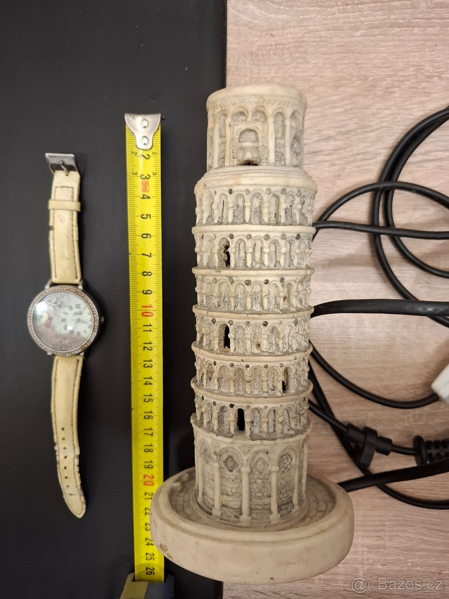 ITÁLIE lampička, hodinky retro
