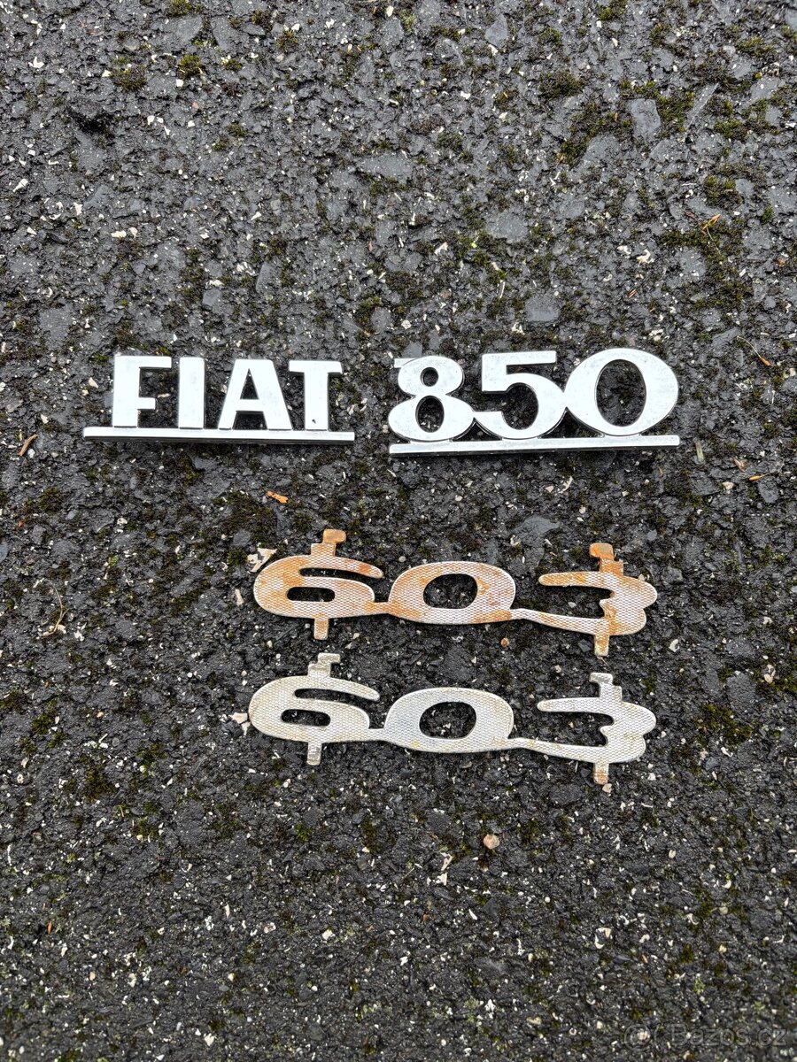 Tatra 603 nápis, Fiat označení