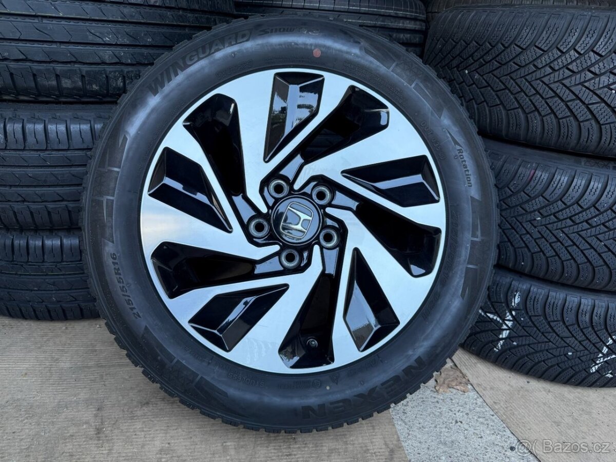 R16 ORIG.ZIMNÍ ALU KOLA HONDA CIVIC 215/55/16 95%