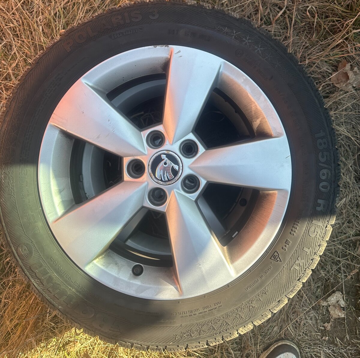 Prodám zimní ALU kola škoda, r15, 185/60