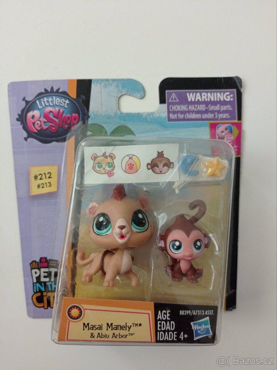 Lps littlest petshop zvířatka opičky sadička s doplňky -
