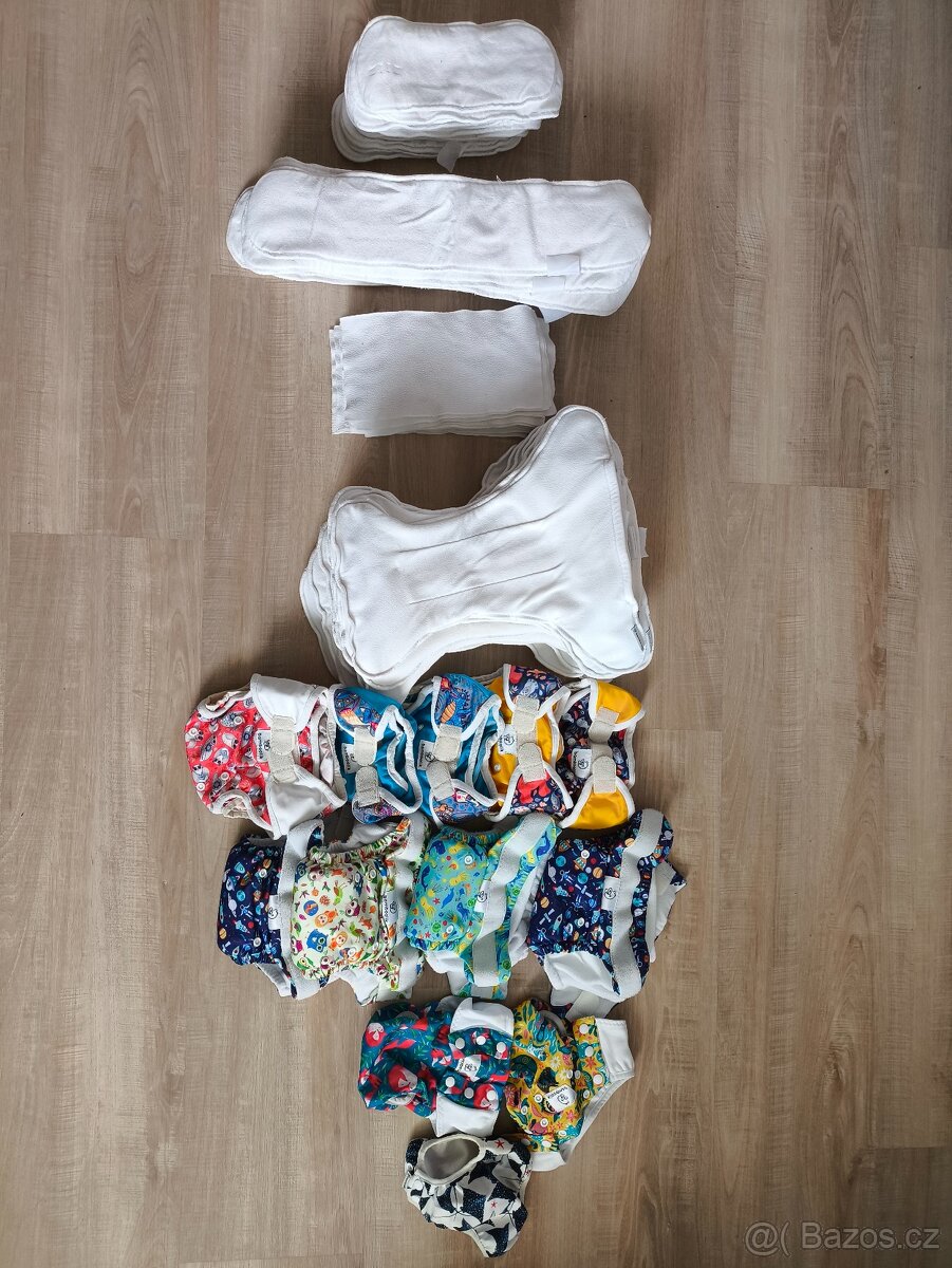 Velká sada látkových plenek Bamboolik