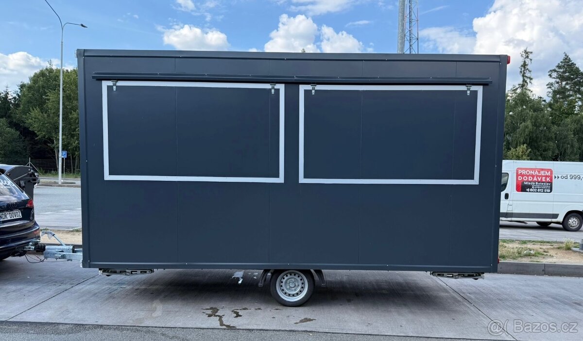 Food truck přívěs - pojízdný stánek, DPH