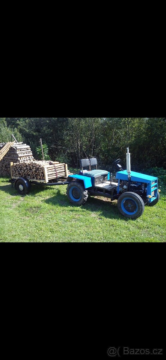 Malotraktor, trakturek domaci vyroby, domadel