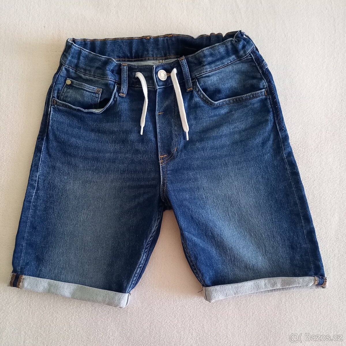 Chlapecké džínové kraťasy H&M vel.158