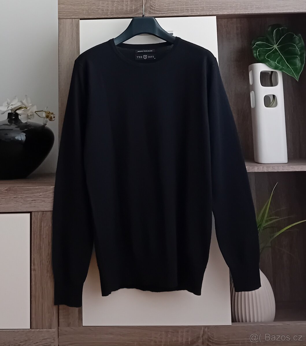 Tee Jays lehký svetr vel. M Merino vlna nový unisex