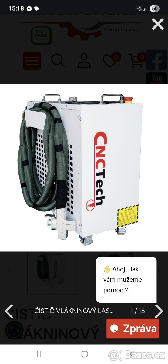 Čisticí lasery CNCTech 1500W