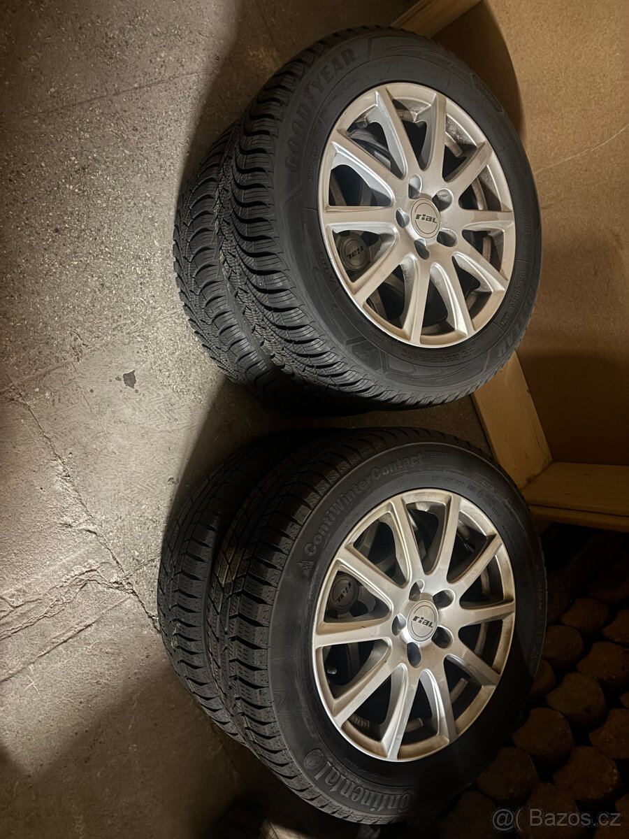 Alu kola 5x110 R16 zimní pneu