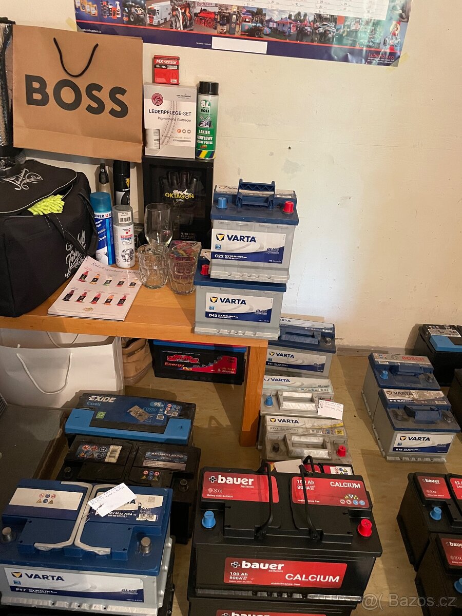 Autobaterie různé Autobaterie 44ah až autobaterie 105ah