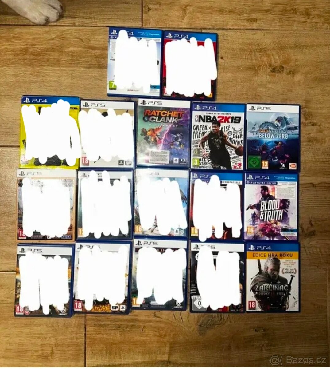 Hry na PS5 a PS4 (viz foto), ceny viz popis