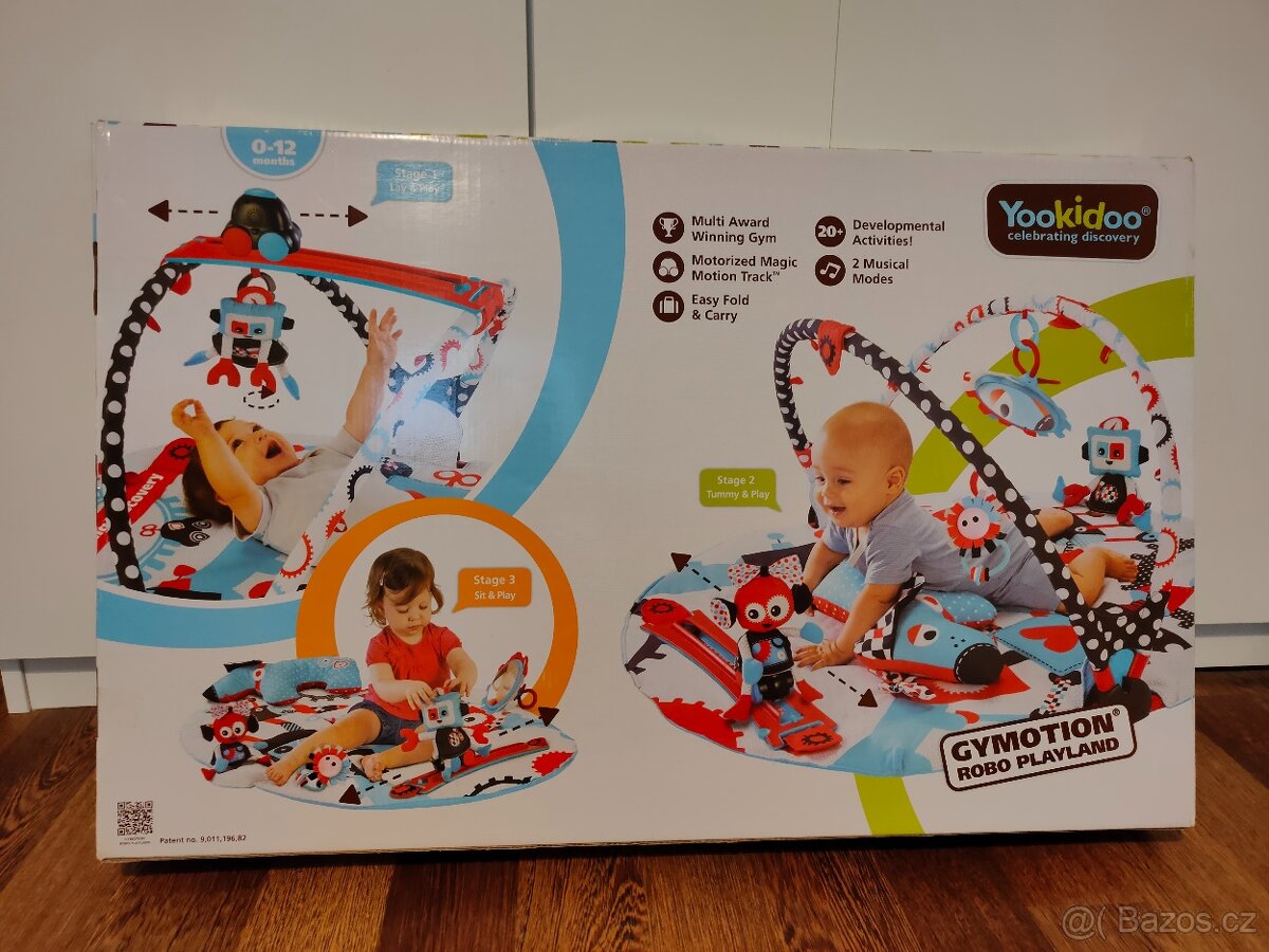 Hrací deka s hrazdou Yookidoo Země robotů – TOP stav