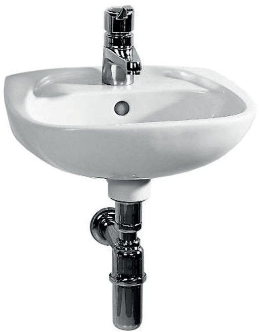 Umyvadlo umývátko klasické Easy 45 cm s otvorem bílé